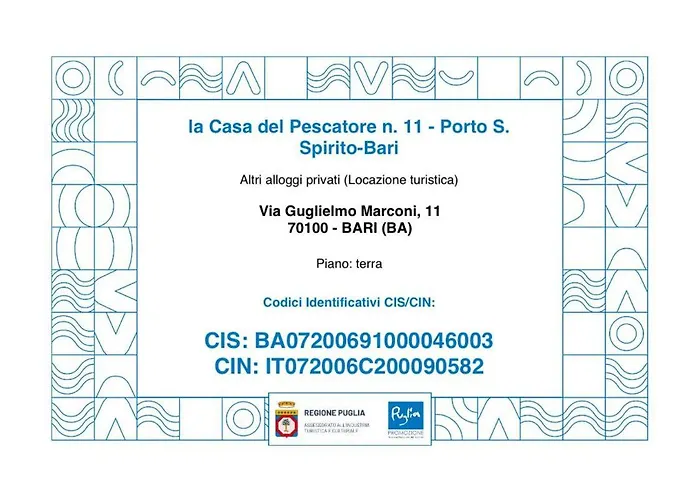 La Casa Del Pescatore N 11 - Porto Di St Spirito *